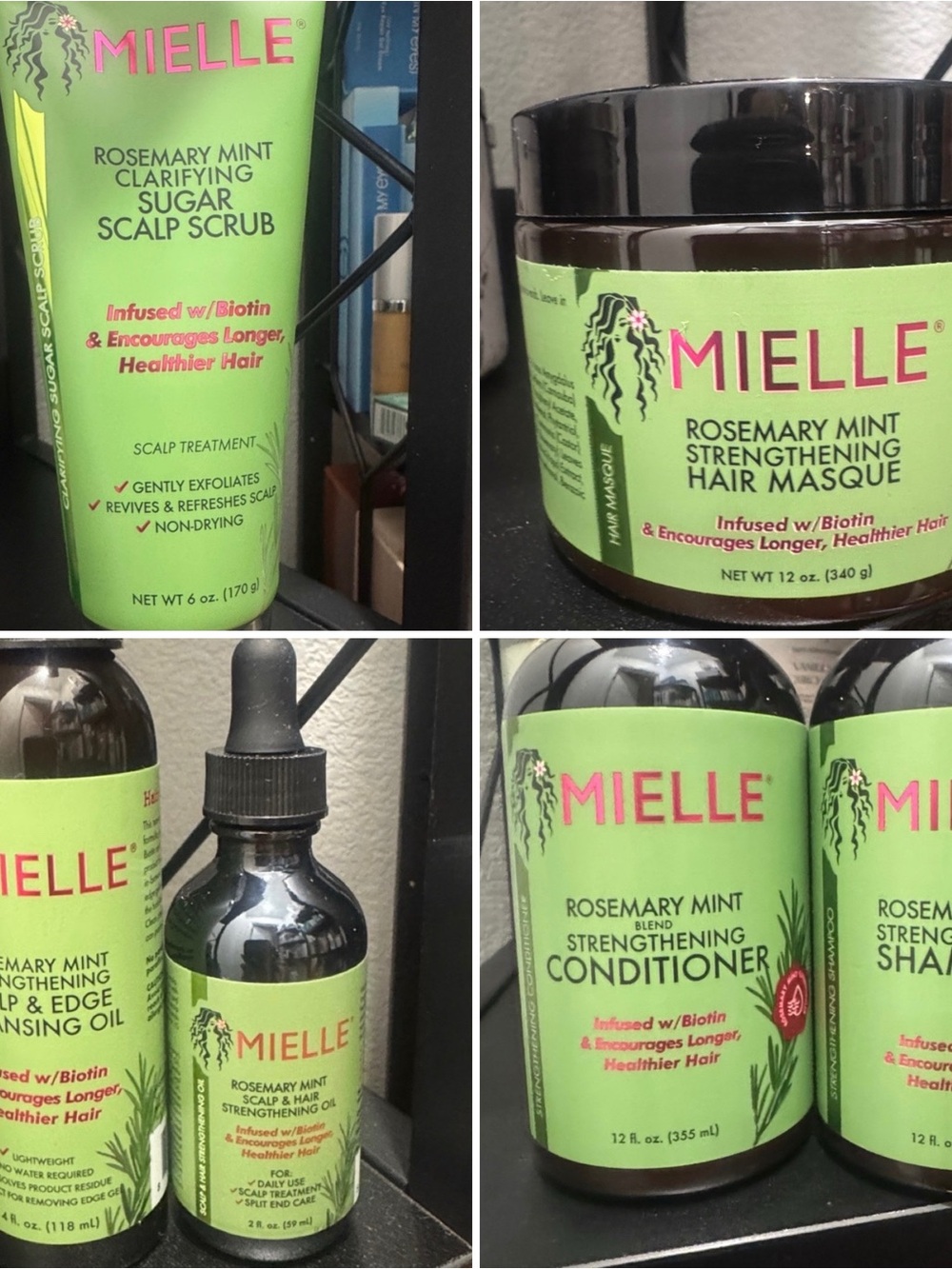 Mielle Rosemary Mint Hair Care Product Bundle